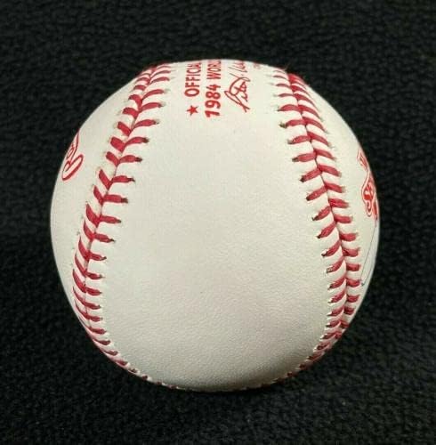 האוורד ג'ונסון חתם על דטרויט טייגרס 1984 סדרה העולמית בייסבול משחק רשמי - חתימות בייסבול