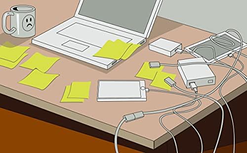 סוג חוט: ארגן עד 12 כבלים ומיתרי כבלים על שולחן העבודה או סביבת העבודה
