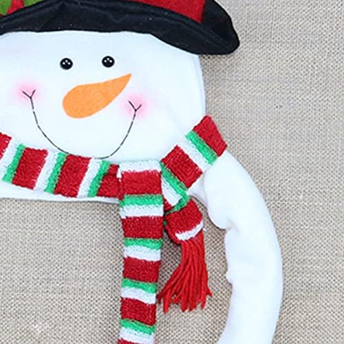 Jojofuny 3 PCS מבד צעיף כובע כובע מקשט עץ כפפות זרועות שלג איש חג המולד חג המולד קישוטי חנות קישוטי עץ צבי נעימים