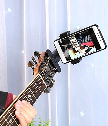 יאבא טלפון נייד שידור חי סוגר סטנד גיטרה ראש קליפ מחזיק חצובה קליפ ראש תמיכה שולחן העבודה מוסיקה גיטרה מחזיק