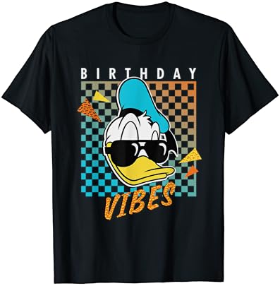 דיסני דונלד ברווז יום הולדת ויברציות -80 חולצה