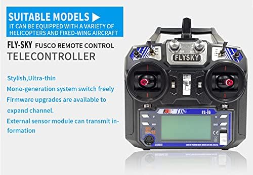 FLYSKY FS-I6 6CH 2.4GHz System Rady Controller משדר RC עם מקלט FS-IA6 עבור RC מישור מסוק Quadcopter Glide