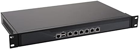 חומת אש 1U Rackmount, Opnsense, VPN, מכשיר אבטחת רשת, מחשב נתב, Intel Atom D525, RS04, 6 Intel Gigabit LAN/2USB/COM/VGA/FAN,
