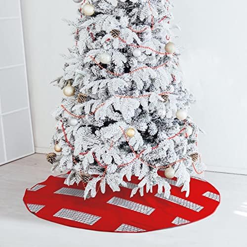 מקלדת מחשב חצאית עץ חג המולד קטיפה רכה אדומה מכוסה למסיבת חג המולד קישוטים חגיגיים מקורה חיצונית