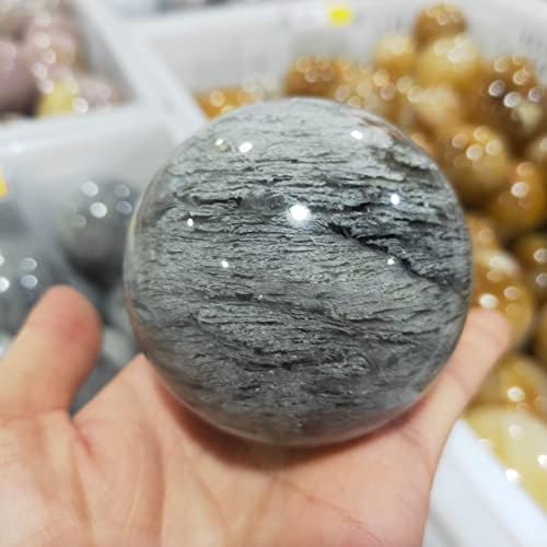 RDYCHF קישוט ביתי רב שכבתי רוח רפאים פנטום כדור קריסטל טבעי אבן חן יקר גן קוורץ כדורי רייקי מינרלים דקורטיביים