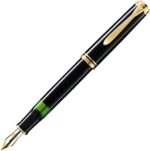 Pelikan Premium M600 聽 מזרקה עט B צבע פלומה שחור