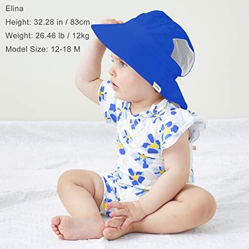 כובע דלי פעוטות של טהור נורם לבנים תינוקות ילדים כובע שמש נושם עם רצועת סנטר