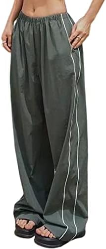 מכנסי מסלול רחבים של ARSSM Crage Y2K מכנסי מצנח מכנסי רגל רחבים מכנסיים רופפים מכנסיים רופפים מכנסיים