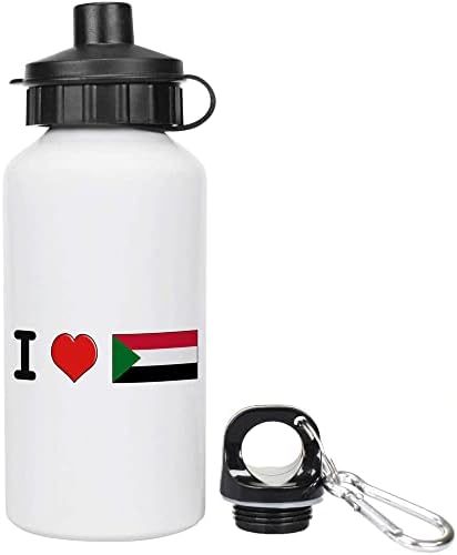 AZEEDA 600ML 'I Love Sudan' בקבוק מים / שתייה לשימוש חוזר