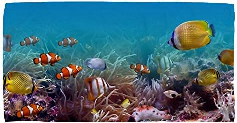 מגבת Zhongji מיקרופייבר מטליות כביסה מתחת למים אקווריום אקווריום שונית אלמוגים