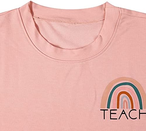 סווטשירט מורה בנגנון נשים מצחיק קשת גרפית טי גרפי מעוררת השראה לחולצה