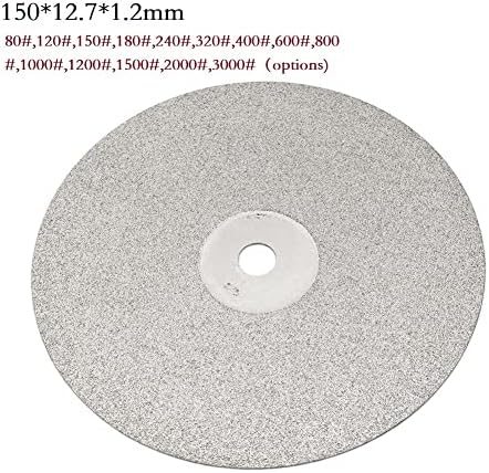 Dayaq 6 ב 150 ממ 80-3000 Grit Diamond Wheel Wheel Lapping Disc גלגל הברכיים שטוח גלגל ליטוש ליטוש דיסק טחינה לתכשיטים JADE