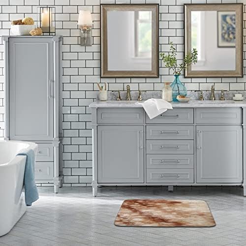 אמבטיה מחצלת צבי עור דפוס אמבטיה שטיח לבן כתמים חום בעלי החיים עור מרקם מקורה שפשפת מול דלת בברכה מחצלת עבור