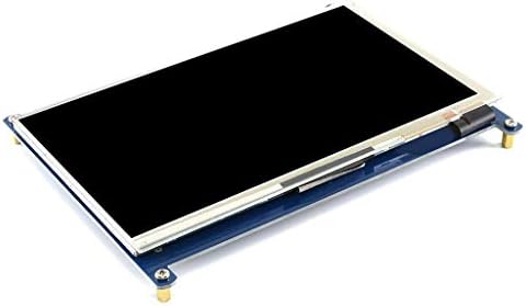 תצוגה גבוהה Waveshare 7 אינץ 'HDMI LCD 1024 × 600 מסך מגע עבור Raspberry Pi תומך במערכות שונות.