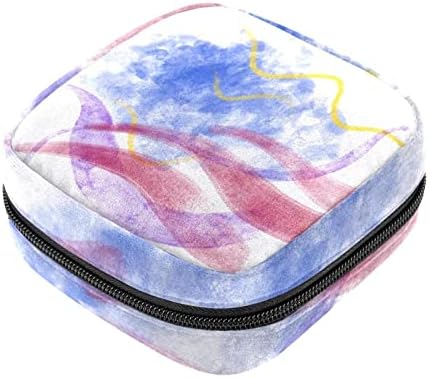 שקית אחסון מפיות סניטרית של Oryuekan, שקיות רוכסן משטחיות ניידות לשימוש חוזר, כיס אחסון טמפון לנשים, צבעי