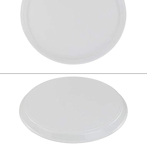 מגשי הגשת פלסטיק עגולים של פונג ', לבן, 6 חבילות
