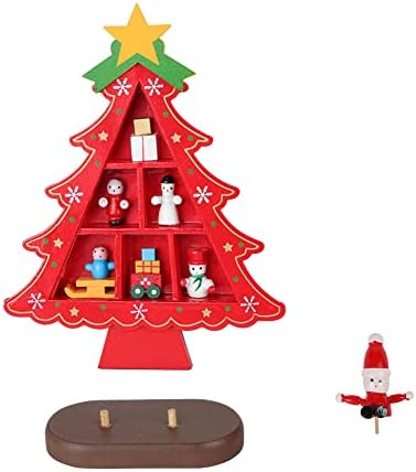 עץ חג המולד מזויף עץ חג המולד עץ עץ עץ מלאכותי עם בסיס, עץ חג המולד עם מתנות קישוט
