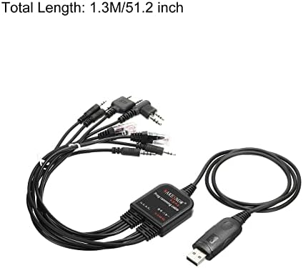 Meccanixity 8 ב 1 כבל תכנות USB רב-פונקציונלי תואם עבור Walkie-Talkie C2102