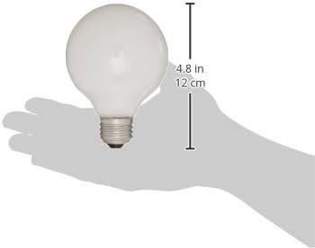ווסטינגהאוס תאורה 0422100, 25 ואט, 130 וולט לבן אינקנד גרם 25 אור הנורה, 3500 שעה 160 לום