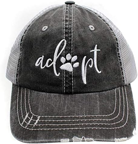 אופנות R2N לאמץ כלב אמא חדשה כובעי משאיות רקומים חדשים כובעים שחור/אפור