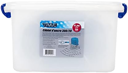 TRAC בחוץ 300/20 עוגן רוד - חבל 300 רגל עם רשת 20 רגל - מיועד לשימוש עם כננות חשמליות של TRAC מותג - כולל חוזק