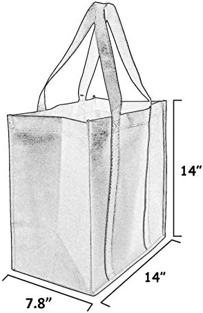 ביטוי מתנה תיק מכולת תיק, שקיות מתנה גדולות לשימוש חוזר לתיקי קניות ידידותיים לסביבה, עמידה תחתית, לא ארוג למחזור