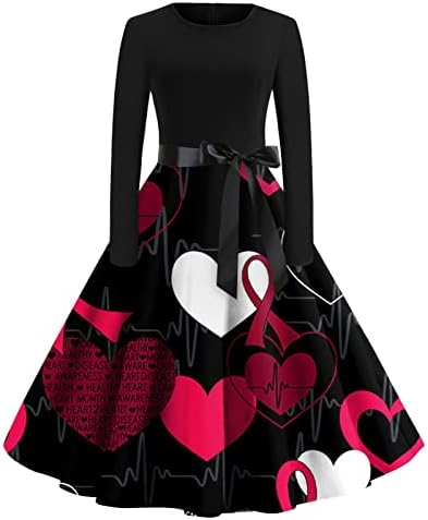 מתנות ליום האהבה משנות החמישים וינטג 'שמלות נדנדה הפבורן