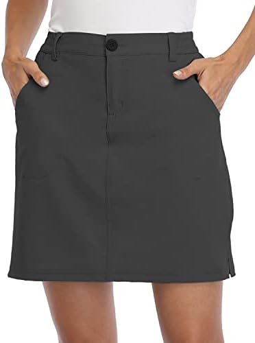 ויליט נשים סקורטס גולף מזדמן חצאיות סקורט upf 50+ כיסי מיקוד יבש מהיר טיולים חיצוניים