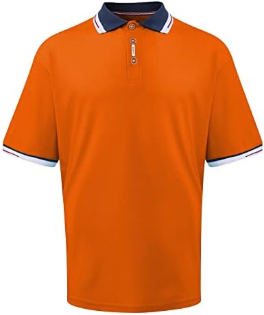 חולצות פולו לגברים של ymosrh חולצות שרוול קצר צבע חולצת טריקו ספורט אופנת אופנה חולצות עם שרוולים קצרים לגברים