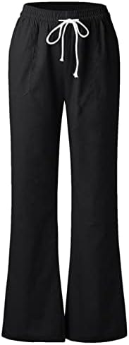מכנסי טרנינג קצוצים של מטענים קצוצים של ZDFER עם מכנסי קפרי מזדמנים מכנסיים כותנה פשתן מכנסי מותניים אלסטיים