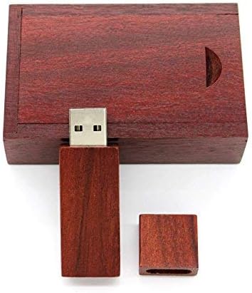 עץ אדום 2.0/3.0 USB כונן הבזק כונן USB דיסק מקל עם קופסת עץ
