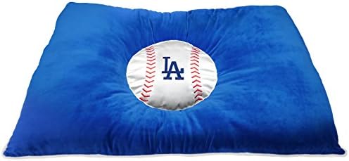 מיטה לחיות מחמד ליגת הבייסבול - לוס אנג 'לס דודג' רס רך & מגבר; מיטת כרית קטיפה נעימה. - מיטת כלב בייסבול. חיבוק,