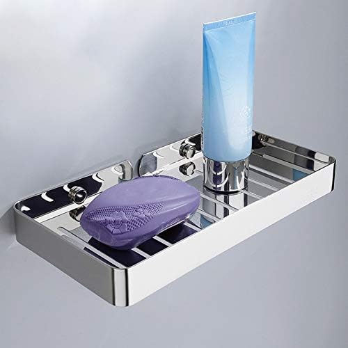 אחסון אמבטיה של ERDDCBB, מחזיק אמבטיה נירוסטה קיר רכוב על ניקוז סבון מארגן מארגן מארגן מיכל מגש משק בית