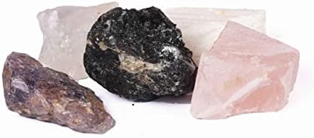 אבנים מחוספסות טבעיות רייקי ריפוי ואבן ריפוי קריסטל 5 יח 'מחוספס