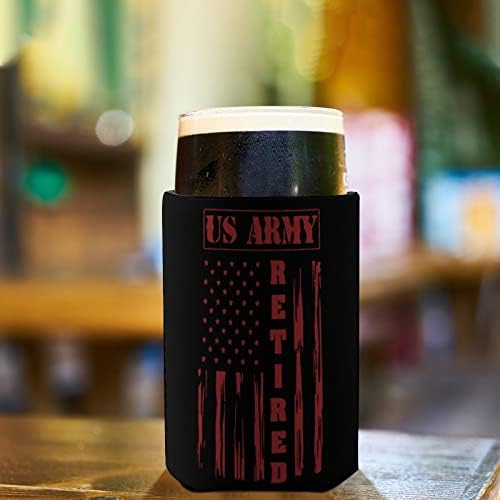צבא בדימוס דגל לשימוש חוזר כוס שרוולים אייס קפה מבודד מחזיק כוס עם חמוד דפוס עבור חם קר משקאות