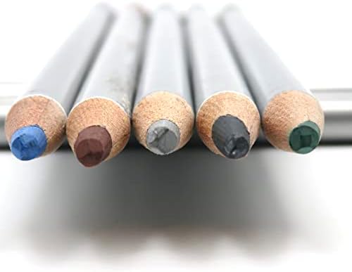 צ ' יפיגמנטים *סט של 5* עפרונות זיגוג בצבעים פופולריים לפרויקטים של זכוכית וקרמיקה התמזגו-צללים או בהירים