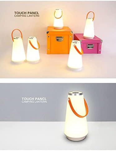 מנורה של שידת לילה עם יציאת USB, בקרת מגע מנורת שולחן ניידת מנורת הובלה לעומק אור לבן חמים לסלון, מעונות,