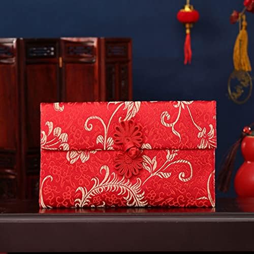 ספורט חתונת קישוט 2 יחידות סיני אדום מעטפות משי סגנון ברוקד רקום תיק מזל כסף מתנת מעטפות מנות הסיני חדש שנה הונג באו