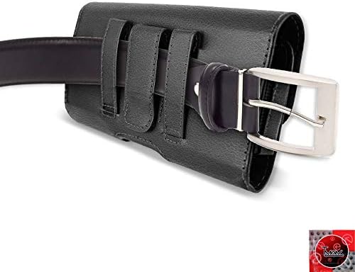 עבור LG Aristo Case, LG Aristo Leather Case, Clip Clip של LG Aristo Belt; מארז עור Tman עם סגירה מגנטית עם קליפ חגורה