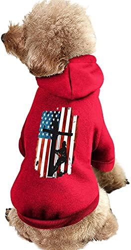 LINEMAN FLAG AMERICAN כבל חשמלי לינמן סווטשירט סווטשירט קפוצ'ונים מחמד חמים סוודר לכלב חתולים