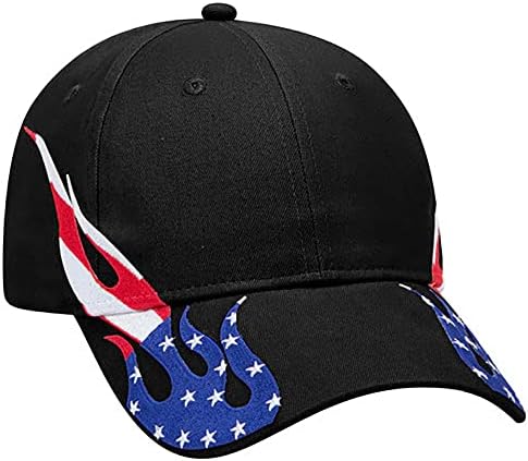 עיצוב להבת אפר פין 6 פאנל מובנה כובע בייסבול מוברש מוברש פרופיל נמוך