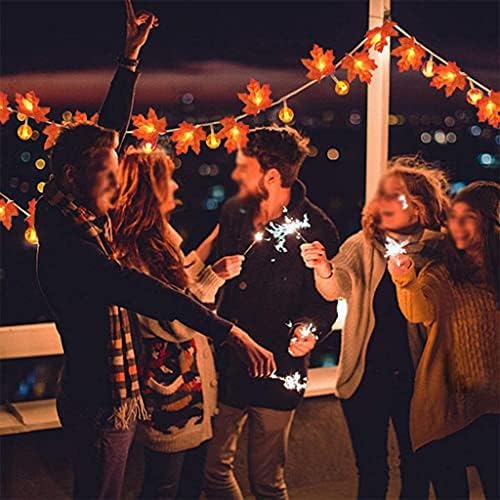 ZLXDP 2PC אורות מחרוזת LED אורות מייפל עוזבים אורות פיות LED LED לקישוט חג המולד לחג המולד לחתונה של מסיבת