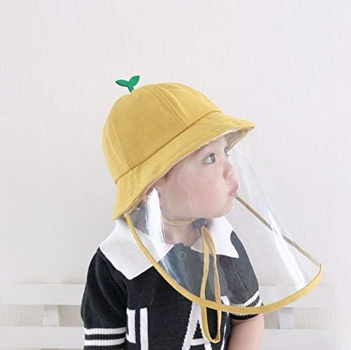 כובעי שמש להוכחת אבק אבק כובעי שמש לאבק, בחוץ, ספורט, כובע תינוקות חמים, הגנה כובע שמש מתאים לתינוק צהוב
