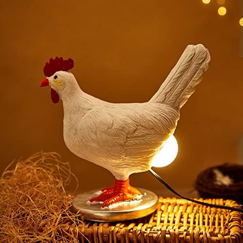 אוריאמדה עוף ביצת מנורת מצחיק כמו בחיים שרף עוף לילה אורות את עוף מטילה זוהר ביצת מתנת עיצוב הבית