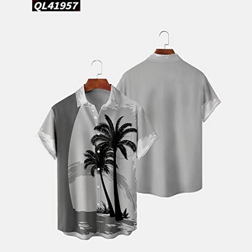 Xxbr 2023 תלת מימד ציור הדפס פרחוני חולצה הוואי גברים נשים פניות צווארון וינטג 'רחוב חולצות גברים גברים יבשים