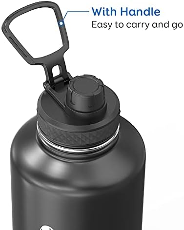 מכסה זרבוביות של Coolflask החלפת בקבוקי מים 40oz, 64oz, 87oz ו- 128oz, מכסה טוויסט חלופי בקוטר 2.22 אינץ