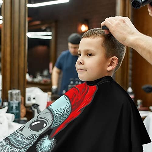 סנטה חייזרים לילדים תספורת תספורת קייפ סינר מספרה עם כיסוי חיתוך שיער מתכוונן