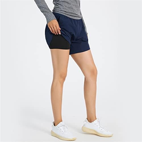 מכנסיים קצרים לנשים חצאיות אימון אימון מכנסי כושר קצרים מכנסיים קצרים ספורט מזייפים מכנסי בטיחות שני חלקים