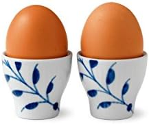 רויאל קופנהגן כחול מחורצים מגה ביצת כוס 2-חבילה