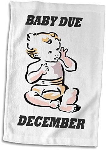 3drose אירועים מיוחדים של פלורן - תינוק דצמבר - מגבות